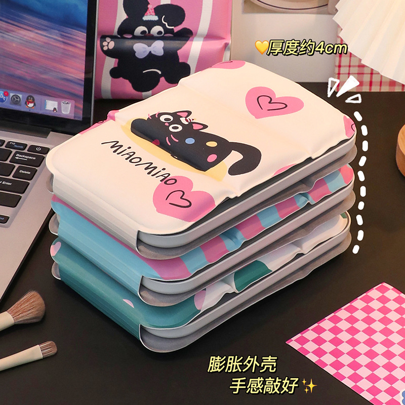 Espejo de maquillaje portátil de escritorio de escritorio para dormitorios de estudiantes domésticos con lámpara de vestir espejo plegable pequeño