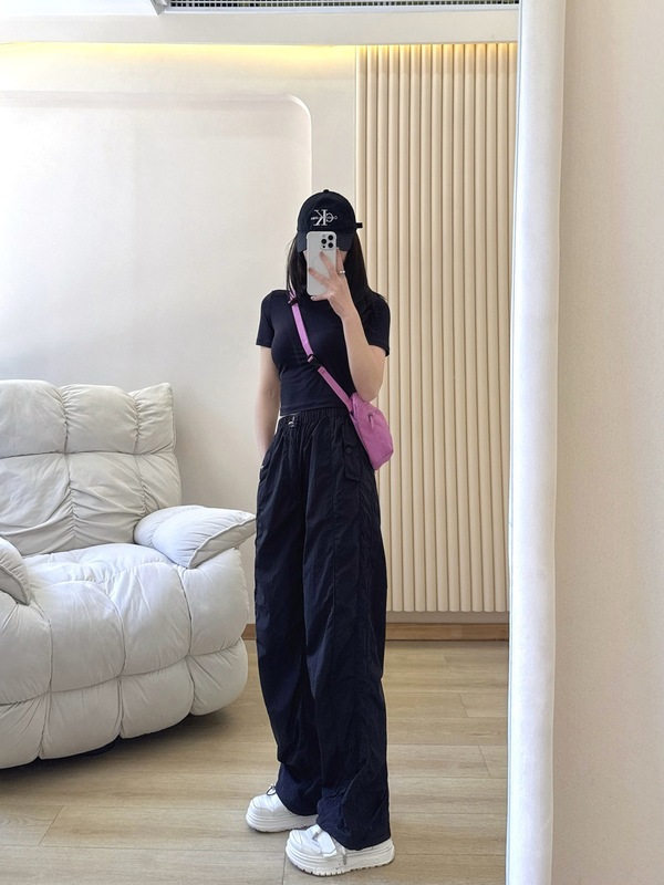 夏季Alo防晒工装裤新款直筒阔腿裤女百搭宽松休闲户外运动长裤女|undefined