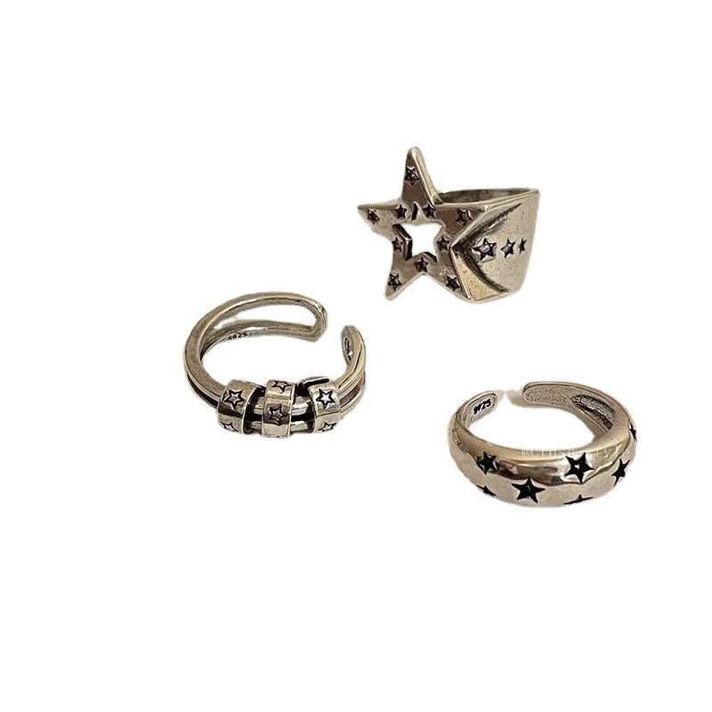 Oval Cz Engagement Ring And Stackable Minimalist Ring Set_voghion.com