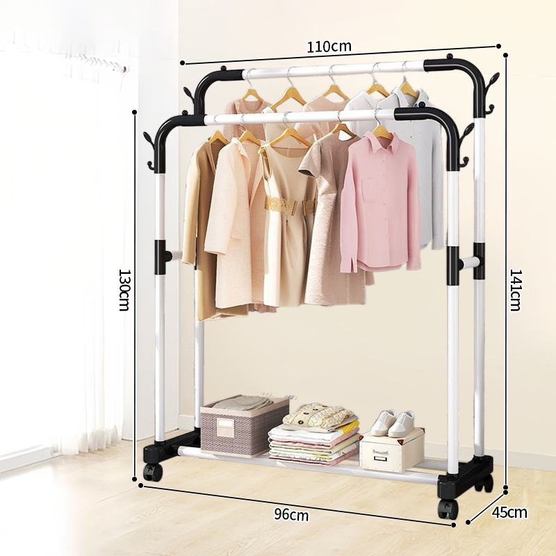 심플 [평바닥 더블폴 110 화이트 + 휠모델] 화이트