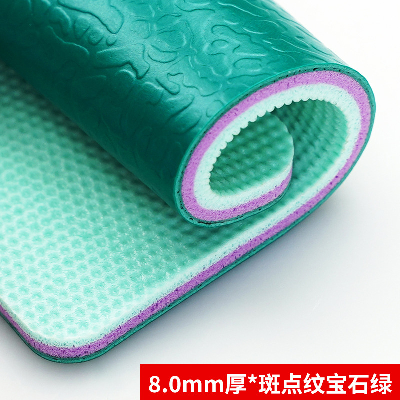 8.0mm 두께의 점박이 사파이어 그린/폭 1.8m