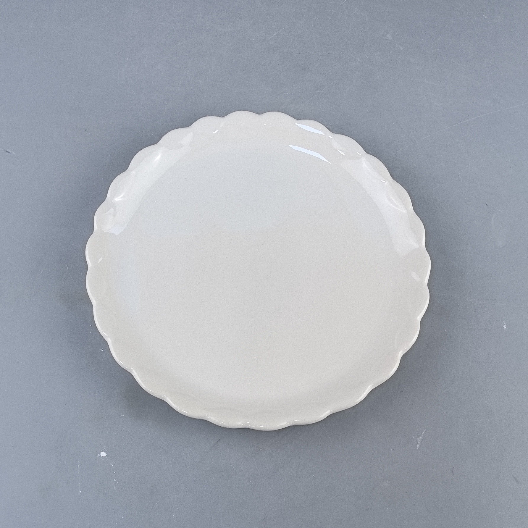 Platos de encaje retro franceses de alta calidad, platos de cerámica caseros, platos de postre de pastel de crema
