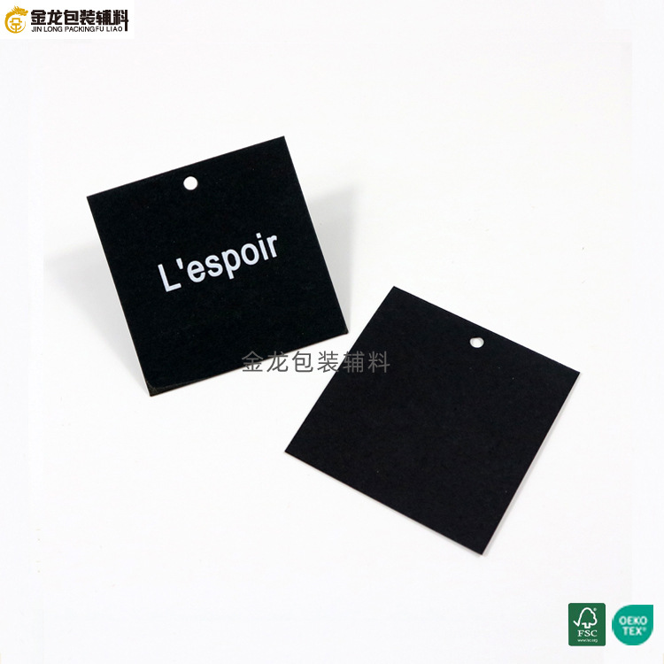 定制厂家服装加厚设计吊牌跨境定做男女衣服辅料彩印标签跨境定制