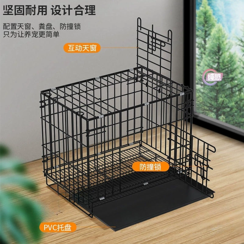 Складная клетка для собак и кошек с поддоном, 50×35×40–85×60×70 см, варианты с аксессуарами