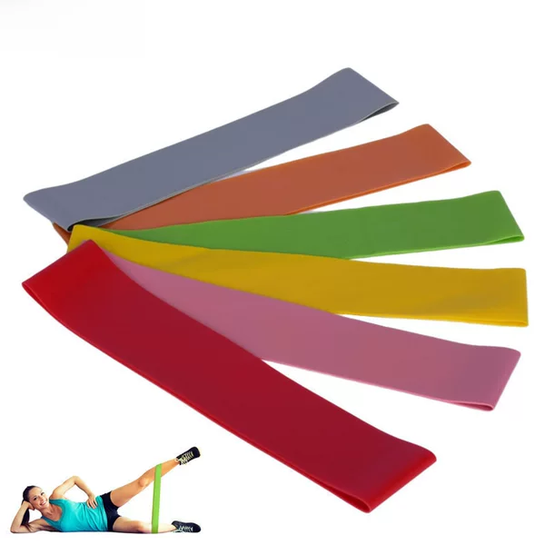 Yoga elastic band Fitness women's buttocks latex resistance band strength training pull ring leg training 10-15 pounds