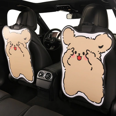 Cartoon cute variety of car: Chair back anti-kick pad