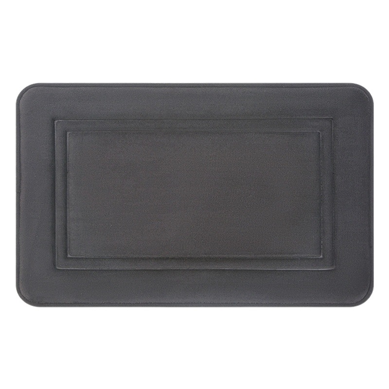 Estera de puerta engrosada de espuma de memoria en forma de espalda cuadrada transfronteriza baño estera antideslizante cocina baño estera del inodoro