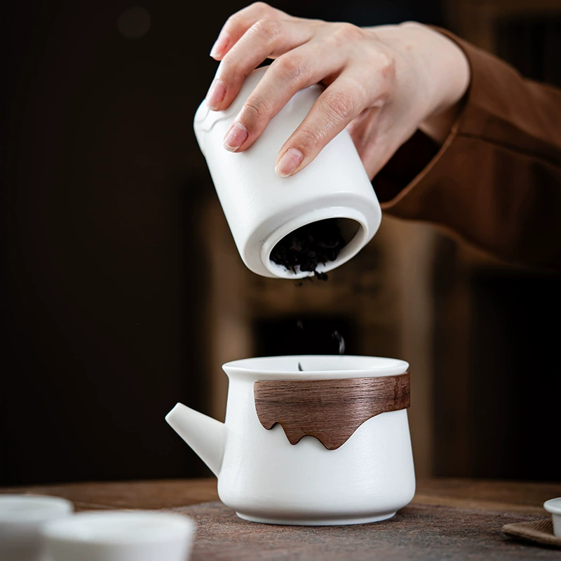 Handheld creative high-end tea set for traveling, Birthday gift