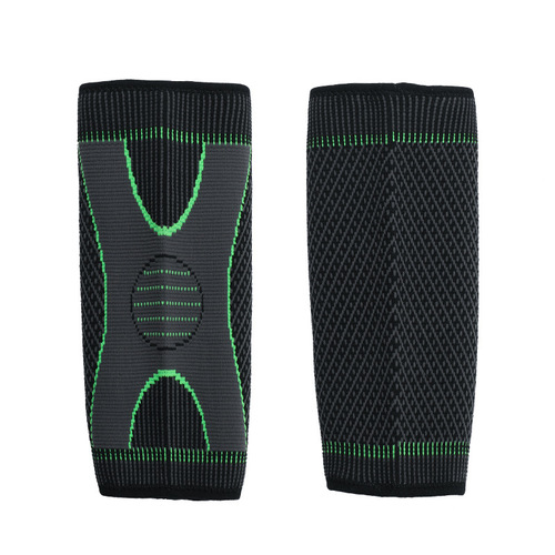 Amazon Sports Knit Double Ribbed Pressure Elbow Support with Four-Way Stretch Fitness Anti-Slip Breathable Sweatproof Nylon Elbow Support