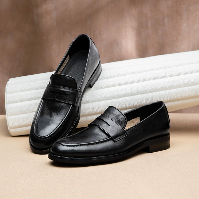 Японские мужские лоферы из воловьей кожи, летние новые, в британском стиле, простые деловые формальные повседневные мужские кожаные туфли без шнуровки