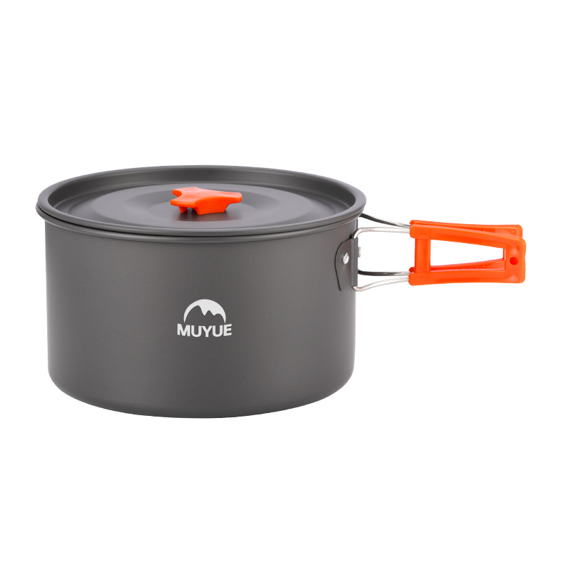 Pots and pans, outdoor camping stove, kettle, camping cookware set, camping cooking pot, portable cooking utensils, camping essentials 5