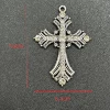 14/Ancient silver point diamond cross