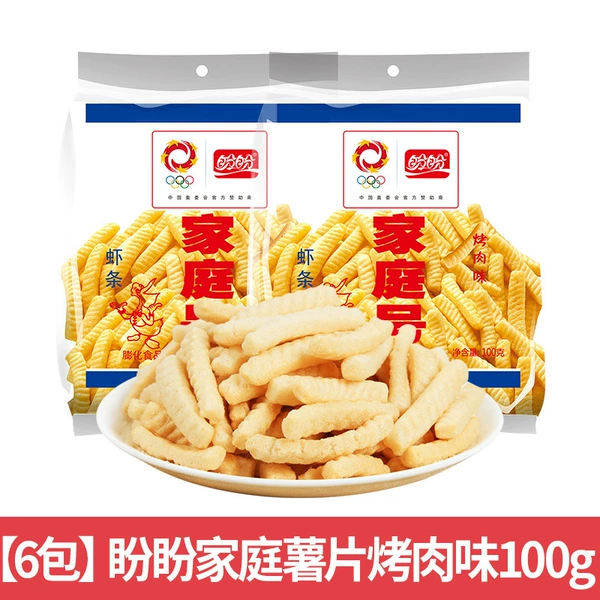 Panpan Family Potato Chips - Barbeque Flavor 100g x 6 packs
