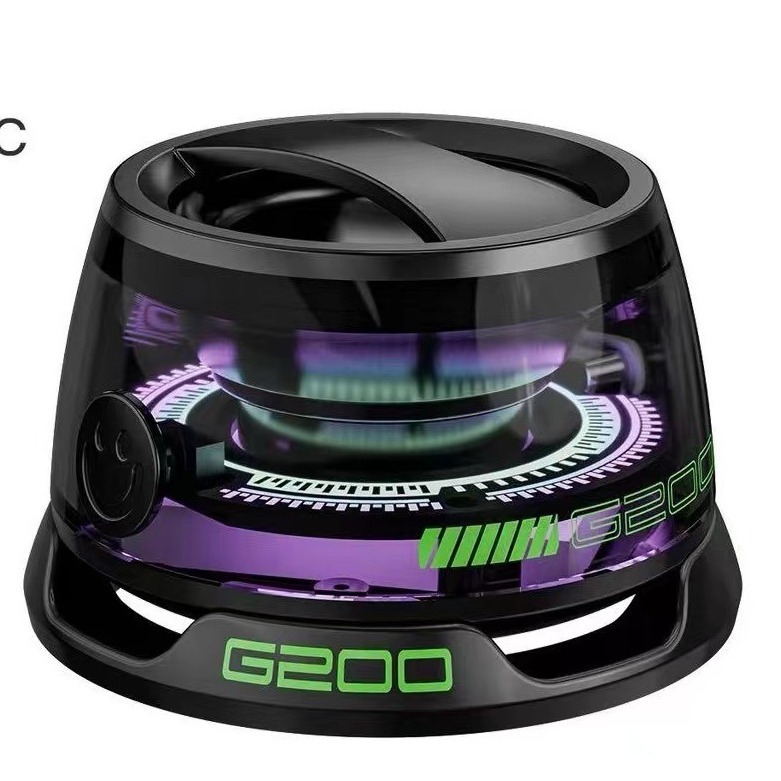 BluetoothスピーカーG200小型磁気サブウーファー高音質カラフルな雰囲気照明国内販売可ステレオサウンド|undefined
