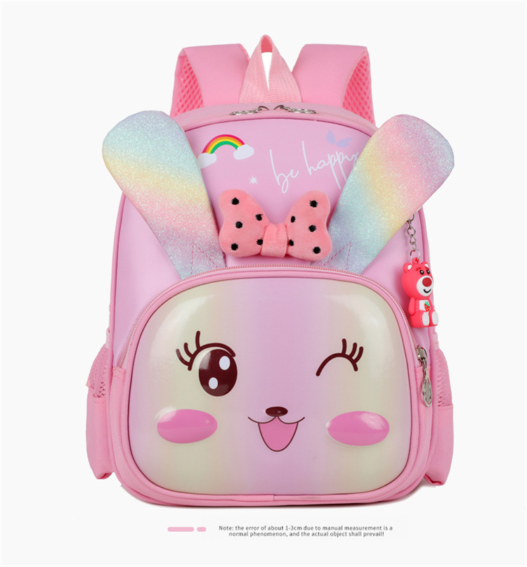 Mochila de jardín de infantes estilo caricatura para niños y niñas, mochila infantil para edades de 2 a 7 años, mochila de cáscara de huevo para exportación, protección de la columna vertebral, reducción de la carga.