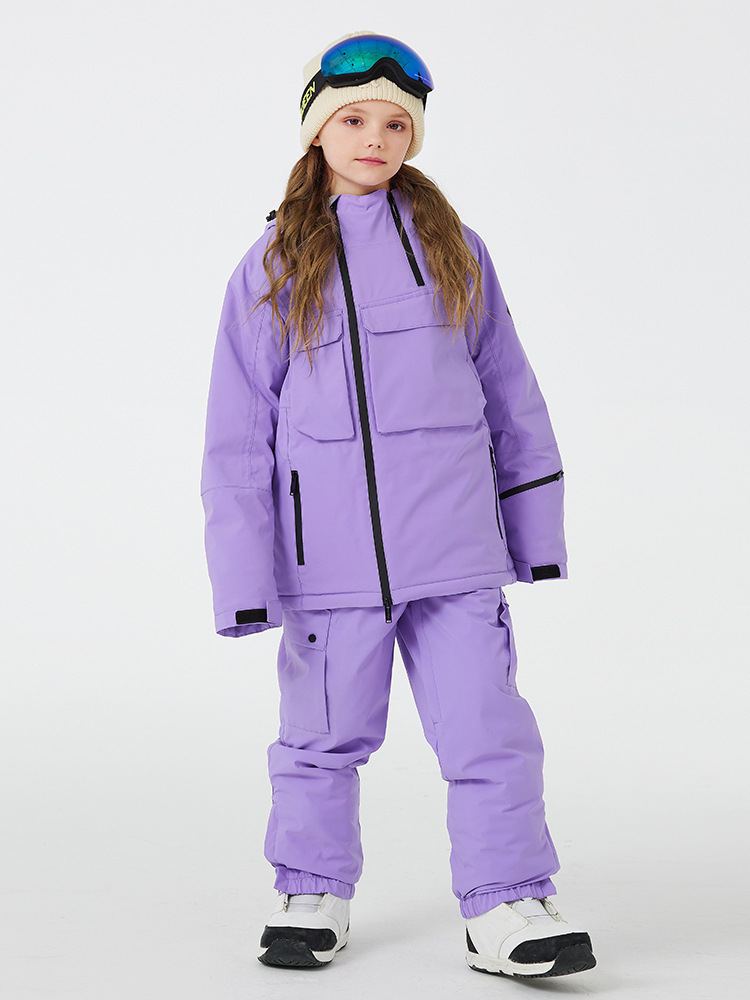 Traje de esquí para niños, impermeable y térmico, para niña o niño