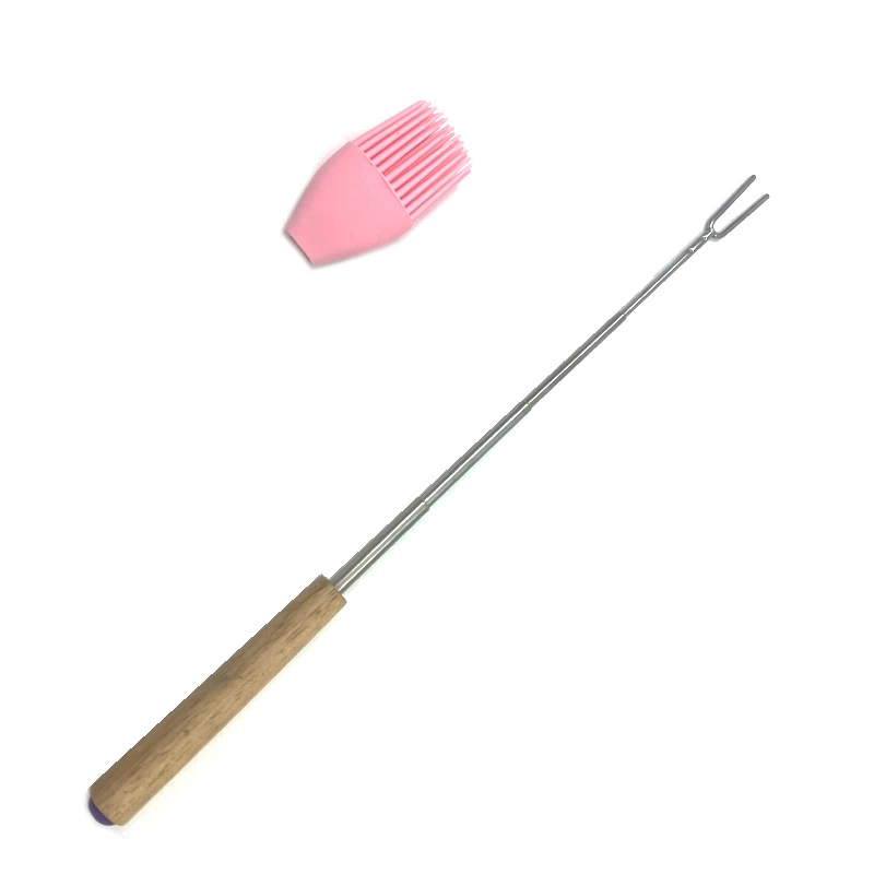 Телескопическая вилка для десертов из нержавеющей стали, 6 цветов
