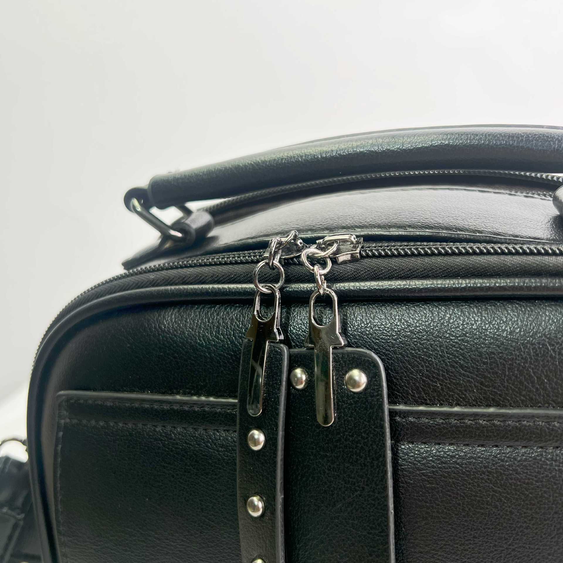 637g Weight Nylon Lining Material Zipper Closure Type Single Shoulder Strap Strap Type Saddle Bag Bags Type Street Occasion Pu Leather Material Solid Color Pattern All Seasons Season Women's Gender Classic Style Style Square Shape Medium Size Women's Medium Pu Leather Solid Color Classic Style Square Zipper Saddle Bag 7