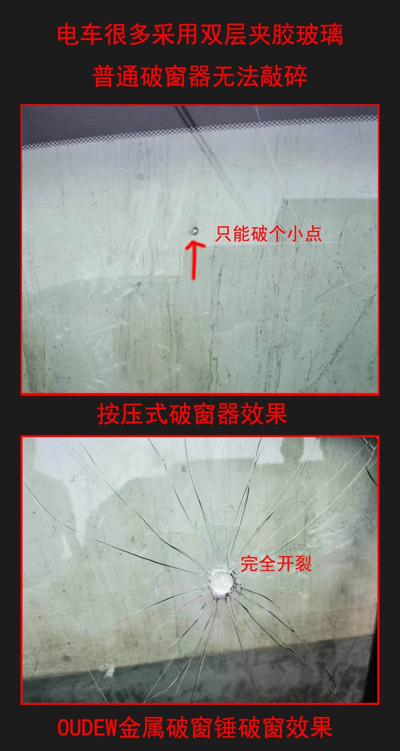 Suitable for car safety hammer, window-breaking tool, car-mounted aluminum alloy fire escape device, multifunctional emergency life-saving tool