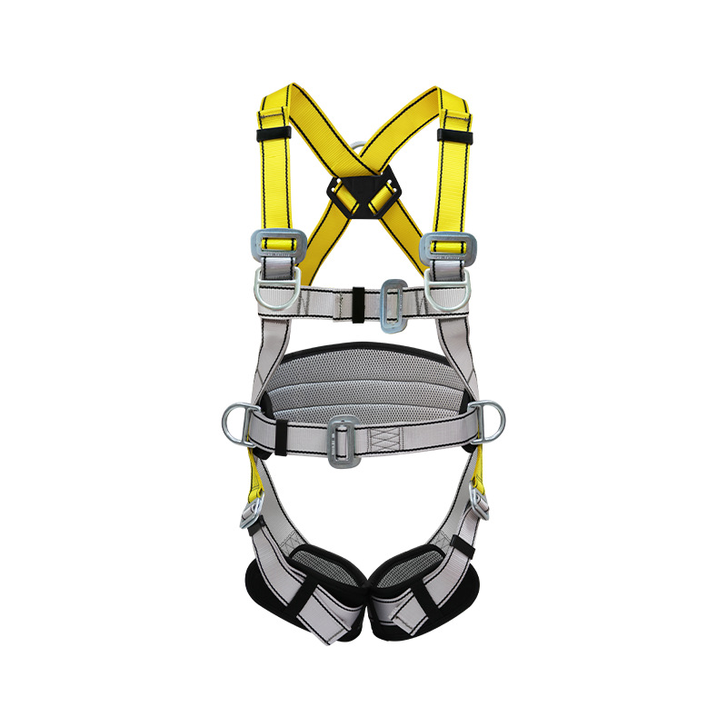 Yellow gray safety belt