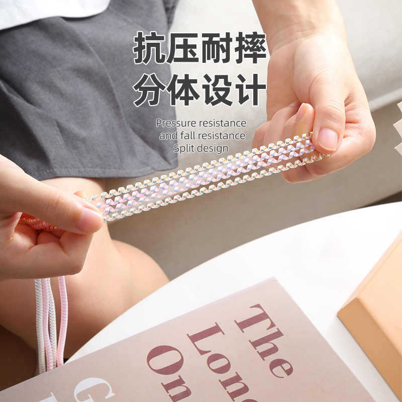 1.4m镭射防缠绕绳环保TPU手机数据线保护绳绕线器弹簧绳保护套|undefined