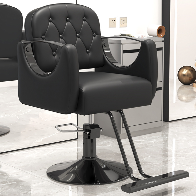 Fábrica directa de sillas de peluquería taburetes de peluquería asiento giratorio elevador para salón de peluquería silla de corte de pelo giratorio