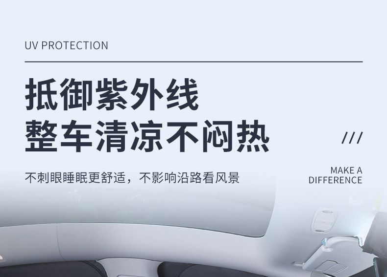 For Tesla model3Y Rejuvenation New Edition Privacy Secret Sunshade Window Full Shading Sun Visor Sun Protection Peeping