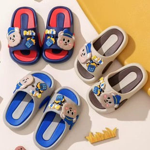 2025 New Children's Slippers 3-10 Years Old Home Non-Slip Deodorant Casual Cartoon Slippers for Boys