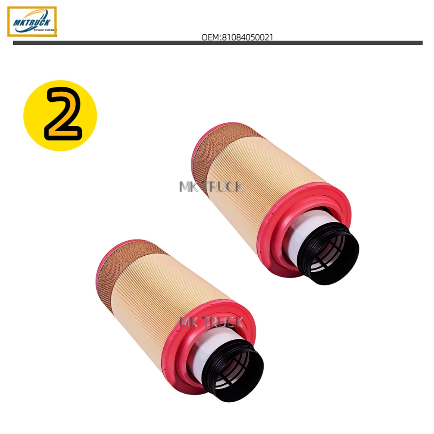 El filtro de aire exterior 81084050021 es adecuado para la fábrica de piezas de la serie de camiones Man MAN