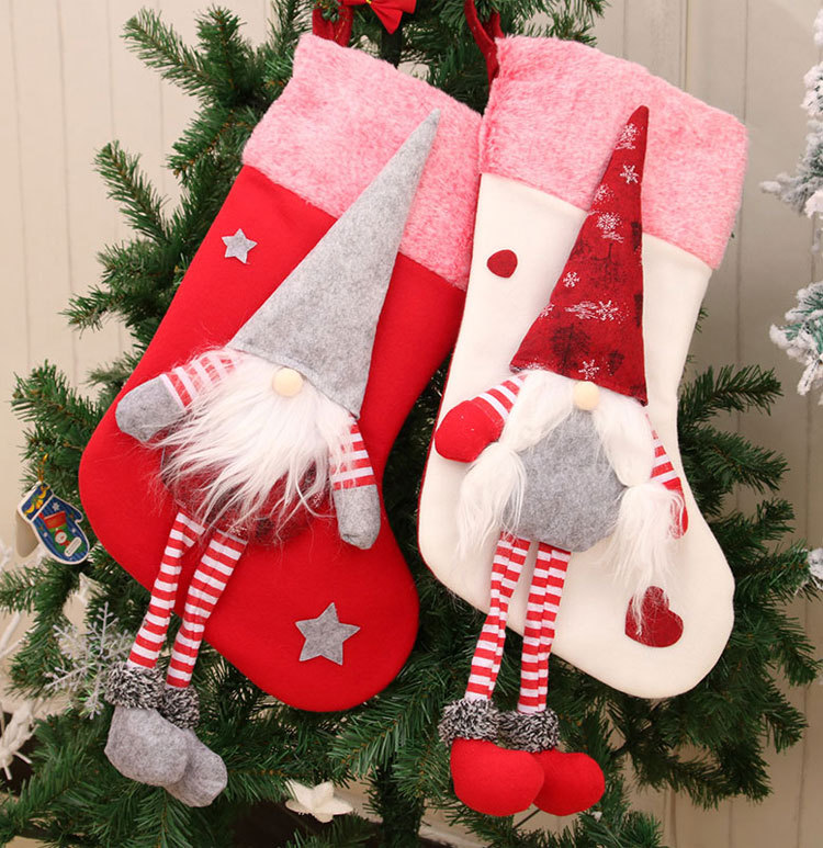 Cartoon Legs Plush Faceless Old Man Christmas Socks Wholesale Nihaojewelry display picture 8