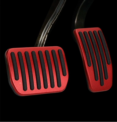 Suitable for Tesla Huanxin Dekorativ pedal başlıqları - 17-26-model3y-brake-throttle-red