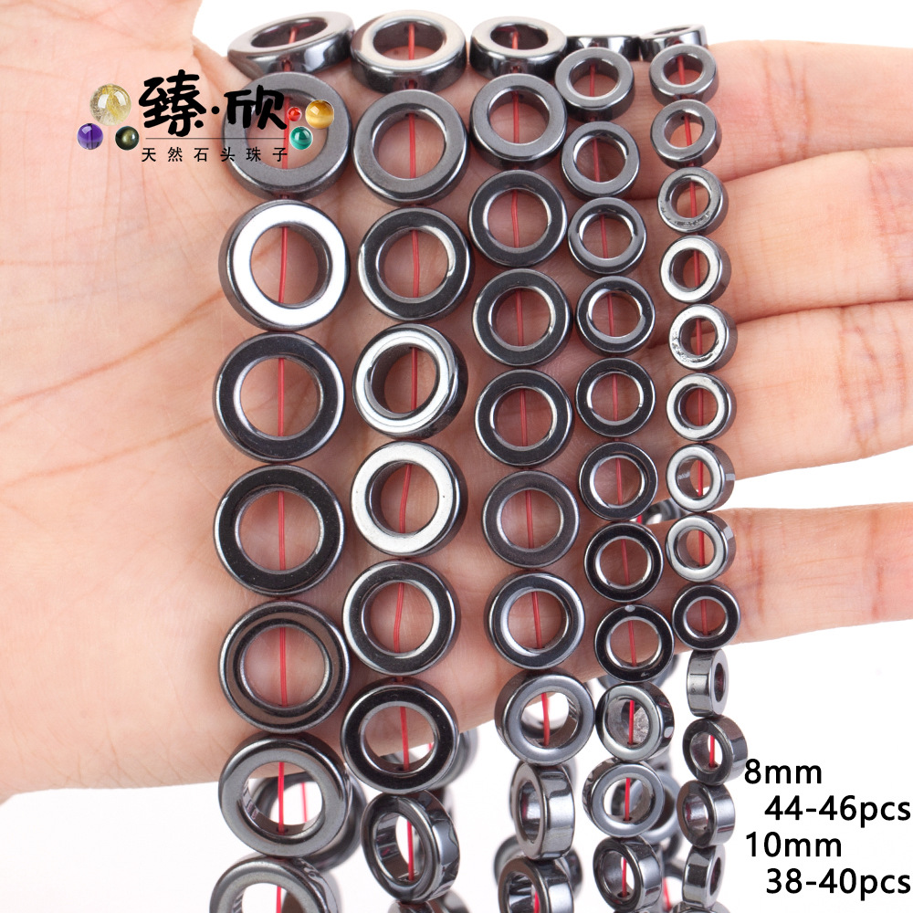 8x3mm 도넛 자연 색상