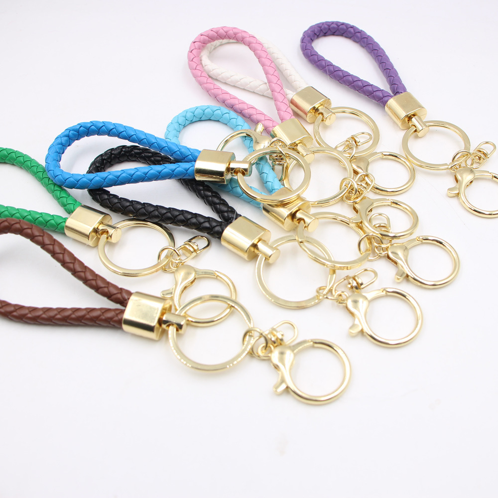 Fashion Geometric Artificial Leather Plating Unisex Keychain display picture 11