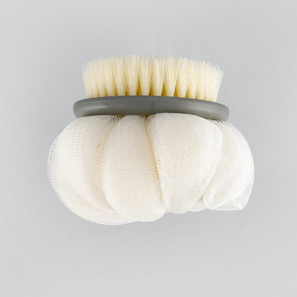 Gota de agua del hogar de doble cara Bola de baño cepillo de baño de nylon pelo suave cepillo de baño frotar de nuevo en stock al por mayor