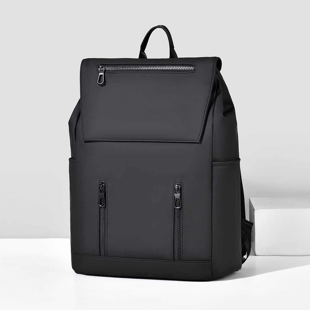 Large Capacity Men's Backpack Waterproof Casual Travel Commuting Business Trip Laptop Leather Film Student School Bag_voghion.com