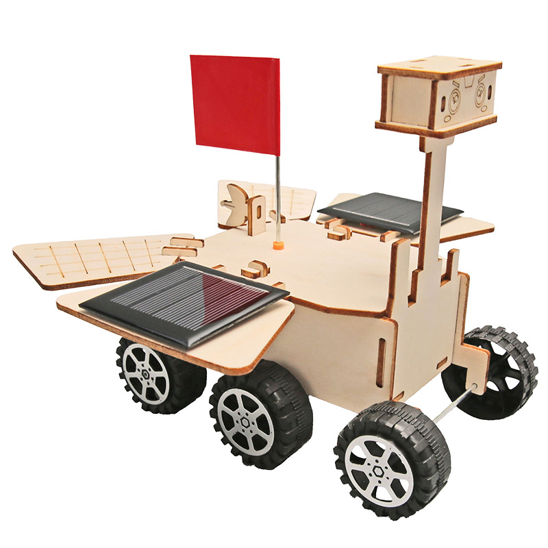 DIY Tecnología pequeña producción solar Marte coche Zhu Rong estudiante rompecabezas hecho a mano invención modelo de experimento científico