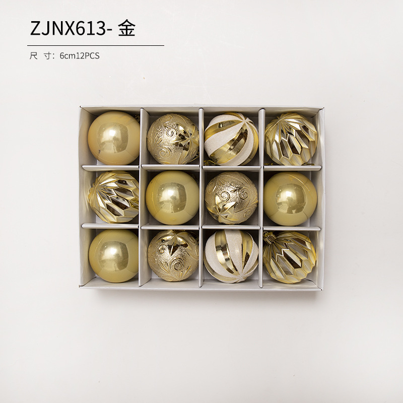 Bola de Navidad árbol de Navidad adornos de decoración colgante de bola de colores accesorios de material de Navidad DIY decoración de Navidad al por mayor