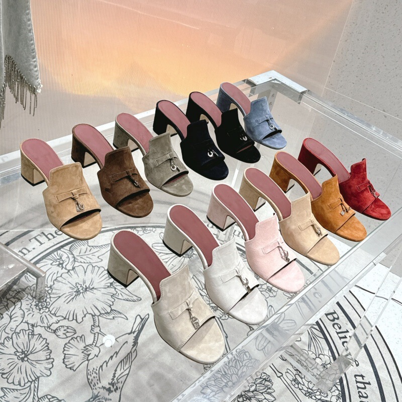 European and American Retro LP Anti-Velvet Sheepskin Round Head Thick High Heel Candy Color Tassel One-Hop Fashionable Open Toe Sandals for Women