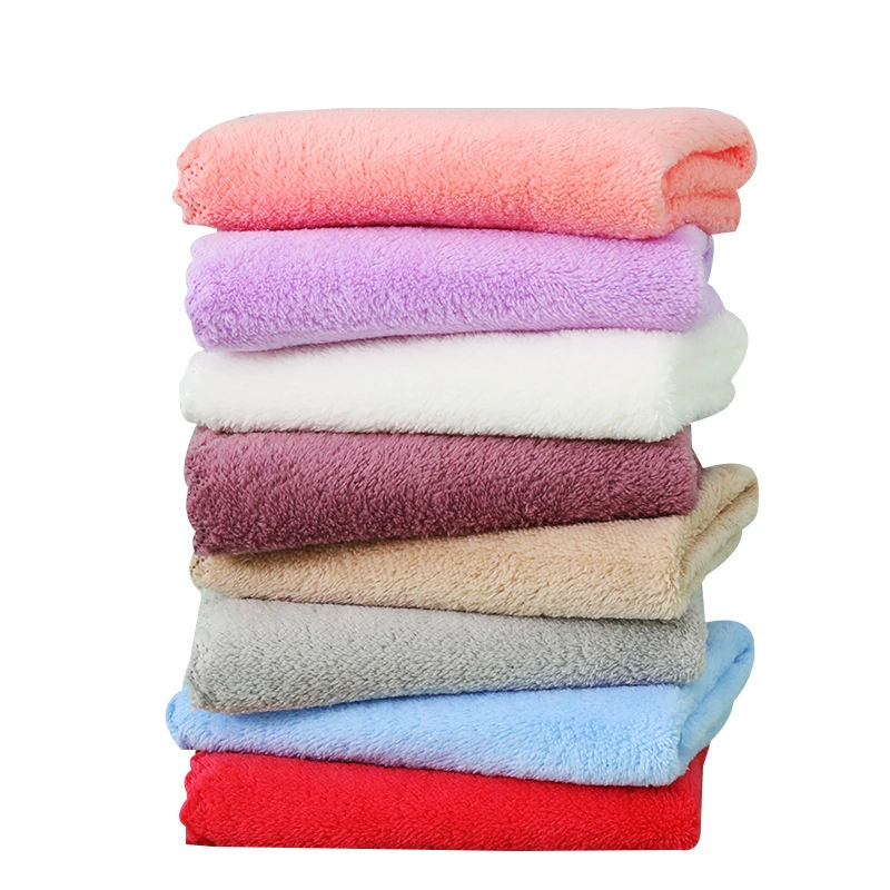 Coral scarf for kindergarten, soft towel for face washing for home use, wholesale, water absorbent
