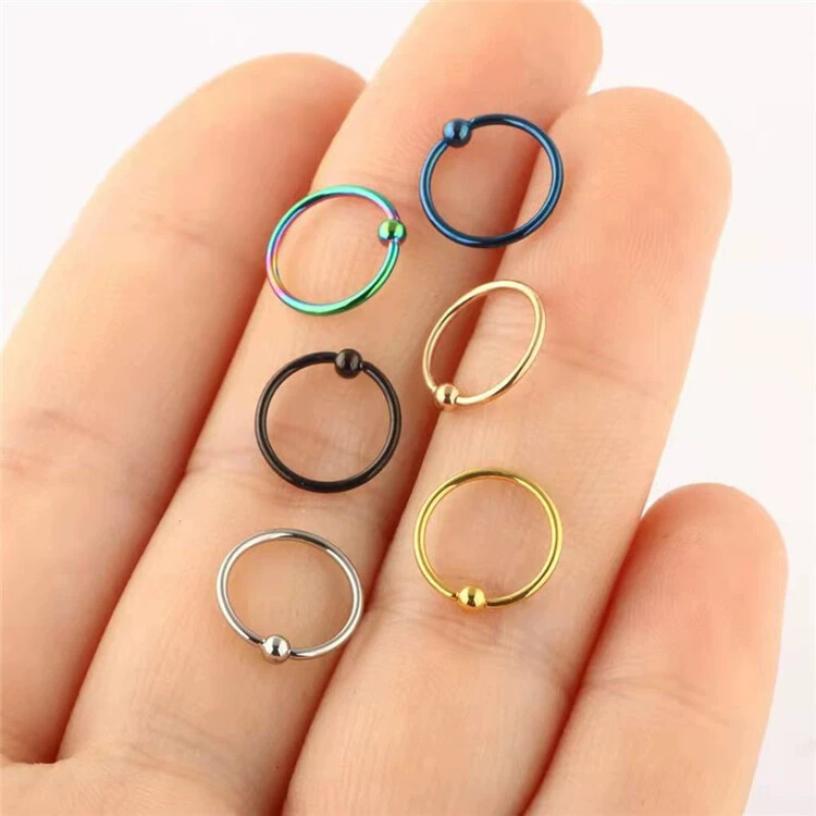 Labret stud lip piercing jewelry styling detail