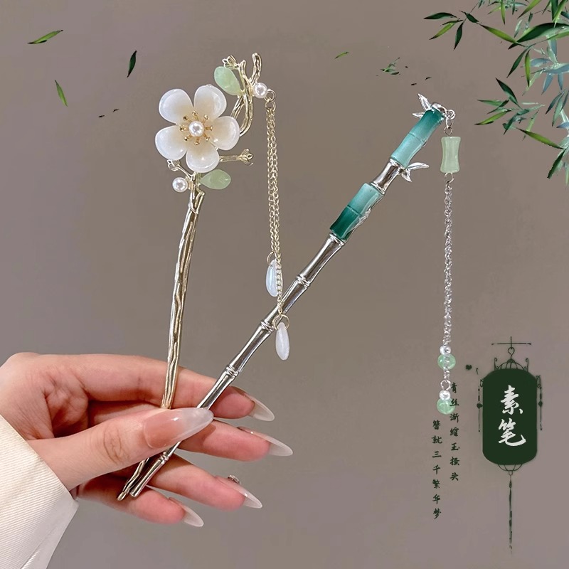 Nueva perla china en forma de U pinzas de cabello para mujeres 2025 nueva cabeza de bola artefacto de cabello de cabello de peinado pinzas de cabello de cabello