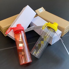 新型アマゾンプラスチックスポーツカップ密封防漏直飲大容量透明屋外携帯宇宙ポット