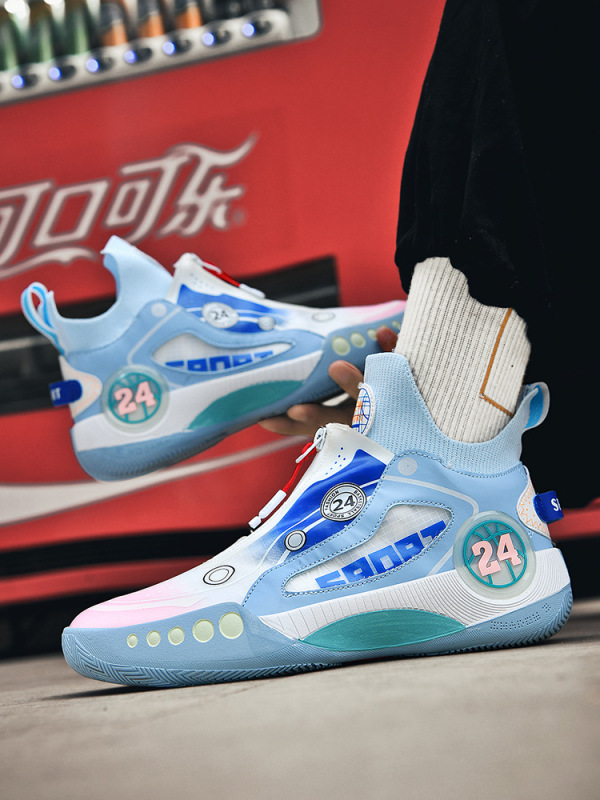 Basketball Shoes Nba Same Style for Men and Women Practical Shock-Absorbing Rebound Youth Friction Sound Leather Breathable Sports Shoes Basketball Shoes Nba Same Style for Men and Women Practical Shock-Absorbing Rebound Youth Friction Sound Leather Breathable Sports Shoes