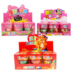 Three Flavored Fruits Suckers in Bottles with Straw, Wholesaler of Children's Leisure Snacks and Rubber Candies