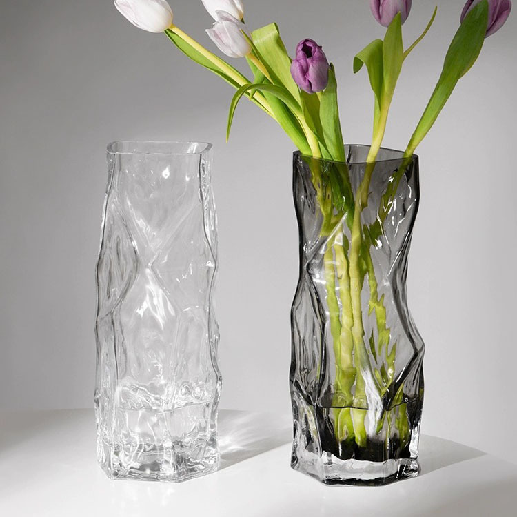 Creative geometric design glass vase Nordic ins style light luxury…