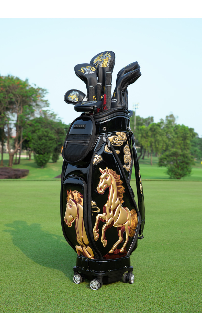 Túi golf PGM vỏ cứng kính thiên văn bốn bánh thêu hình ngựa phi — QB159-Túi kính thiên văn bốn bánh màu đen [Ma to thành công], QB159-Túi bóng dạng ống lồng bốn bánh màu đen [Golden Dragon Takes Flight] chi tiết 32