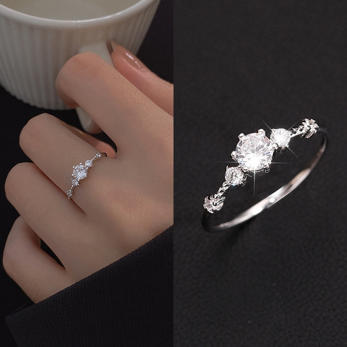 Butterfly Knot Ring for Women  New Trend Unique Design Light Luxury High-End Sense Ins CZ Ring for Index Finger