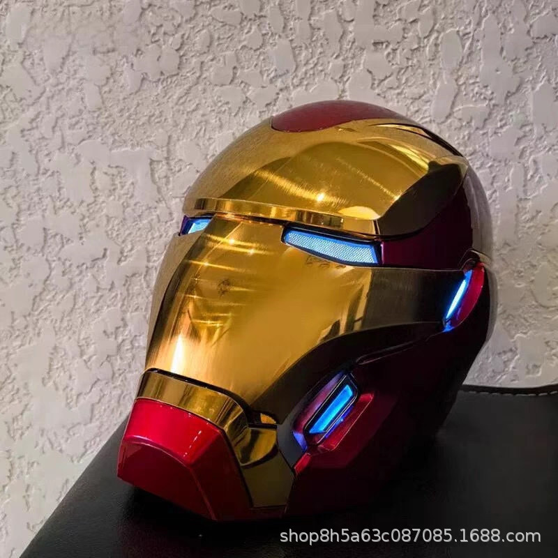 Cross-border bestseller: MK50 Iron Man helmet, voice-activated, wearable mecha with automatic opening and closing, a gift for adults, featuring Jarvis