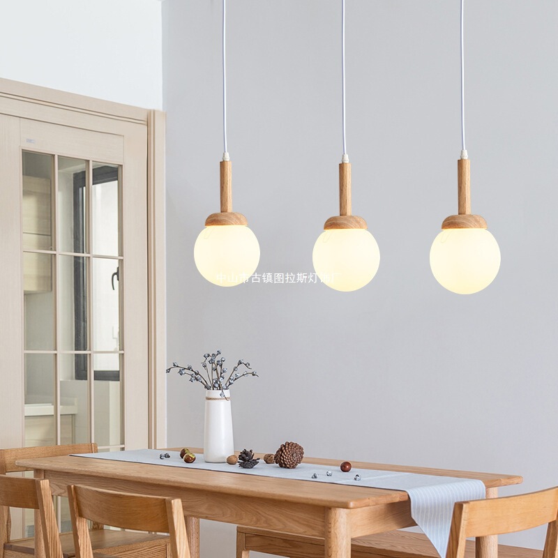 Japanese-Style Pendant Lamp for Living Room, Simple and Modern, Nordic Solid Wood Bedroom Dining Room Lamp, Solid Wood Magic Bean Pendant Lamp Japanese-Style Pendant Lamp for Living Room, Simple and Modern, Nordic Solid Wood Bedroom Dining Room Lamp, Solid Wood Magic Bean Pendant Lamp