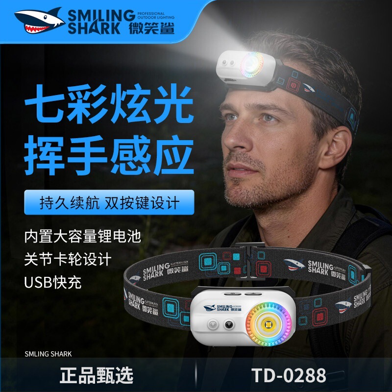 New Mini Sensor Headlamp with Colorful Glow, Outdoor Lighting, Home Emergency Use, Rechargeable, Long-lasting Battery Life, Waterproof Headlamp New Mini Sensor Headlamp with Colorful Glow, Outdoor Lighting, Home Emergency Use, Rechargeable, Long-lasting Battery Life, Waterproof Headlamp